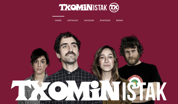 Txoministak alderdiak webgunea ireki du: Txoministak.eus