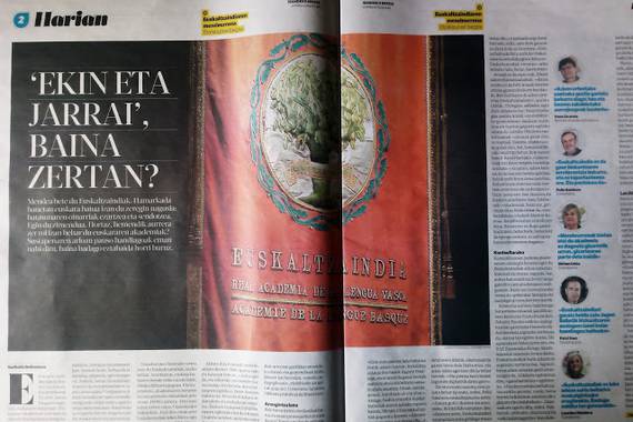 Zer izan behar du Euskaltzaindiak datozen urteetan, zein da haren egitekoa?