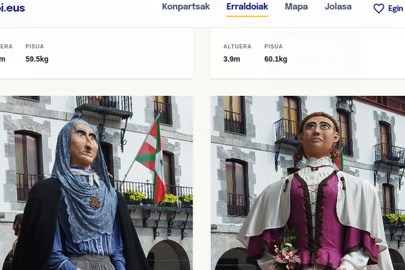Erraldoi.eus, erraldoi konpartsen ondarea digitalki arakatzeko webgunea