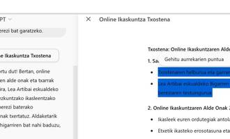 gpt ikasketa