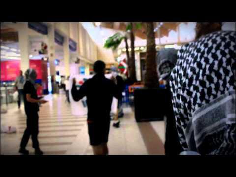 Palestinarekiko elkartasun ekintza Etxabarri-Ibiñako Carrefour-en