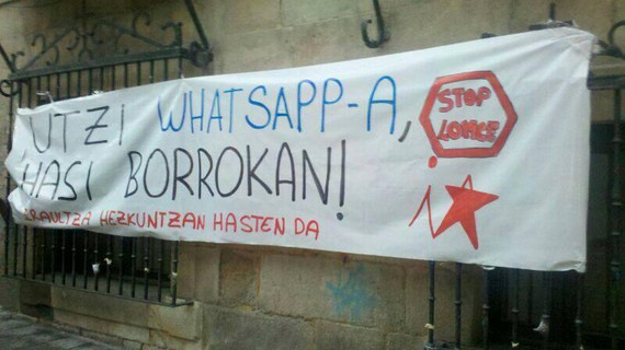 Utzi Whatsappa, hasi borrokan!