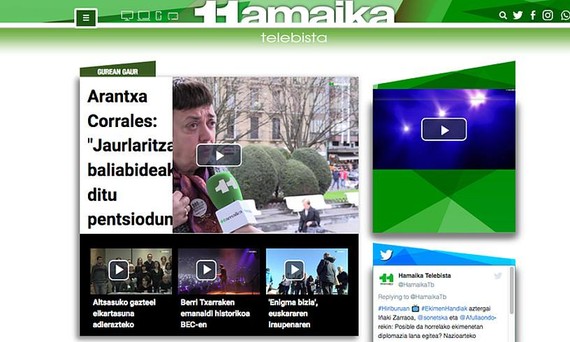 Hamaika telebistak aplikazio berria sortu du, eta webgunea egokitu
