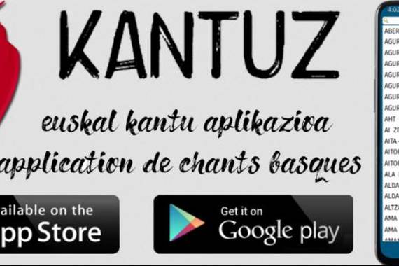 Kantuz aplikazioak 300 euskal abestiren hitzak gogoraraziko dizkizu