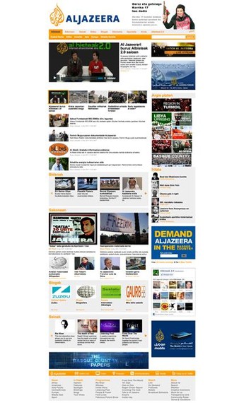 AlJazeera euskaraz eskatu eta komunikabide espainiarretan serio hartu dute