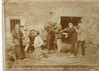 Anton Arauntzaren ustezko fusilamendua, Azpeitia, 1905