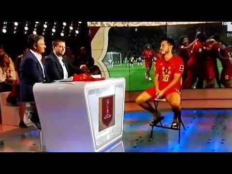 Belgikako Telebistak Eden Hazard futbolariaren holograma elkarrizketatu zuenekoa... [Bideoa]