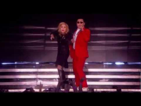 Madonna, Psy eta Kalakan "Gangnam style" dantzatzen
