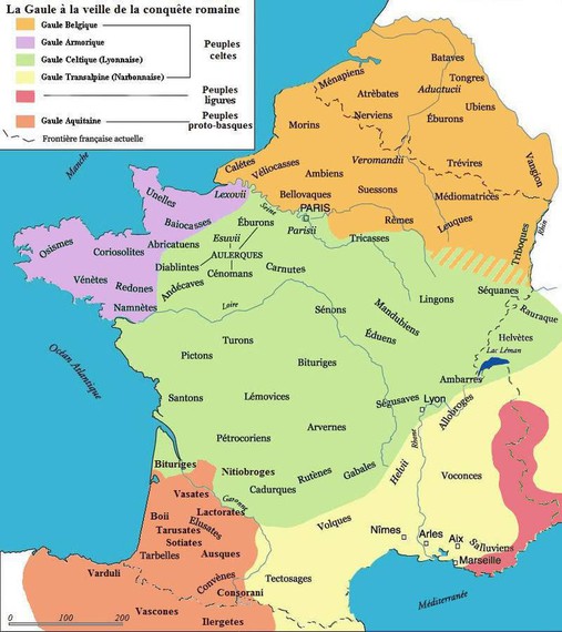 "Galia" zeritzona erromatar konkista aurretik (mapa)