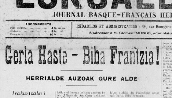 Lehen Mundu Gerra, ikuspegi euskaldunetik