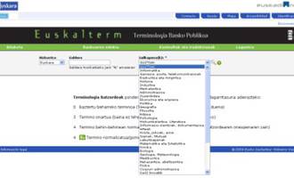 Albistea: Euskalterm terminologia banku publikoare