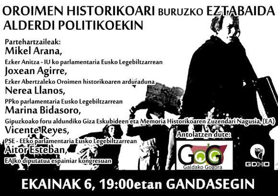 Oroimen Historikoari buruzko eztabaida alderdi politikoekin