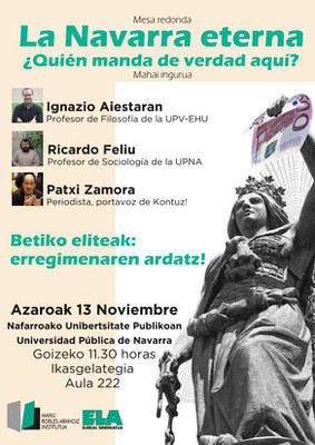 Botere elitea, elite estraktiboa Nafarroan