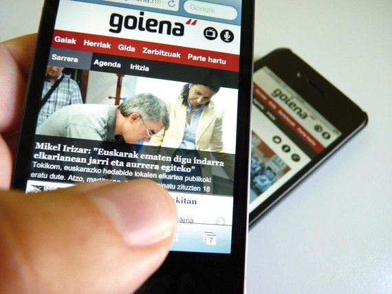 Informazioa eta partehartzea, smartphone-etarako Goiena aplikazioan