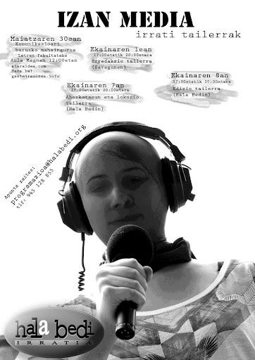 Irrati tailerrak eta hitzaldiak Hala Bedi Irratian