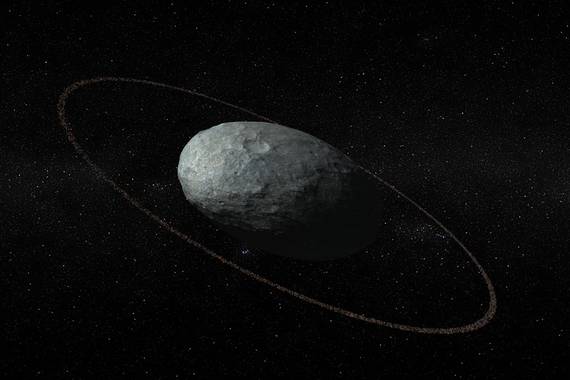 Haumea planeta nanoak eraztuna dauka