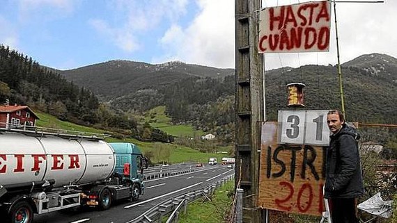 Istripu-kontagailua Mendaron (A8) - Dagoeneko 31 istripu 2016an