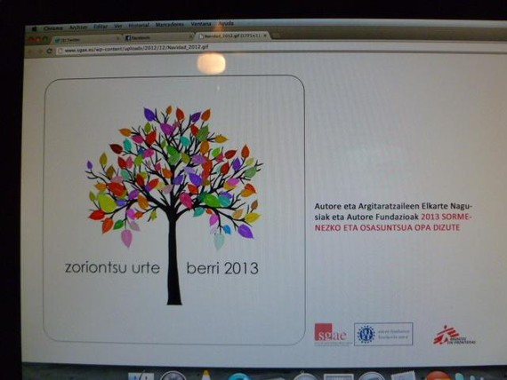SGAEk "zoriontsu urte berri 2013" opa dizu