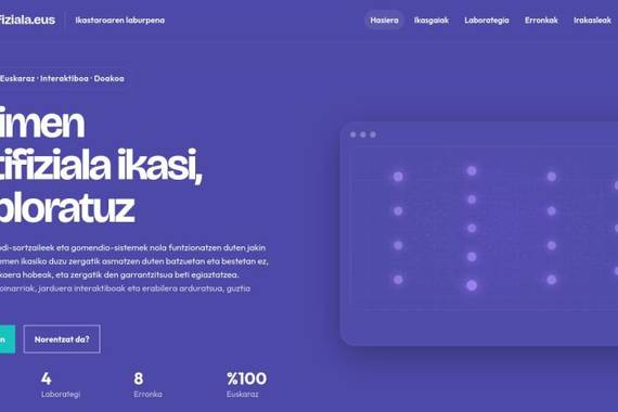 AA euskaraz lantzeko webgune didaktikoa: Artifiziala.eus