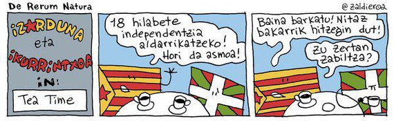 Esteladak Ikurriñari: "zu, zertan zabiltza?"