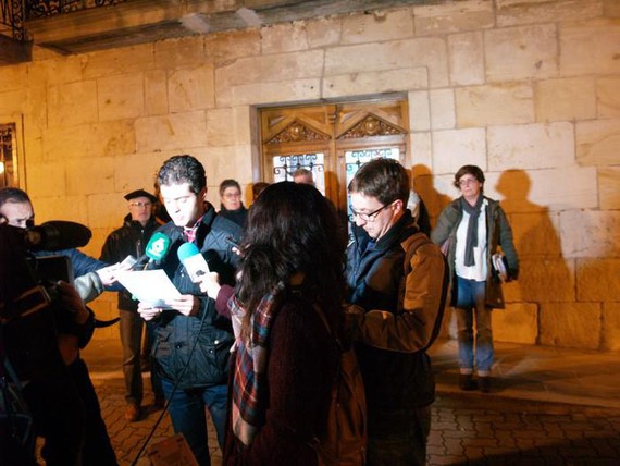 Altsasuko udalbatzaren adierazpena,  Geroa Baik, EH Bilduk, PSNk eta Goazen Altsasuk sinatua