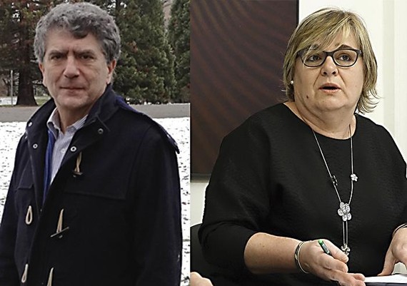 Miriam Urkia eta Roberto Gonzalez de Viñaspre, euskaltzain oso