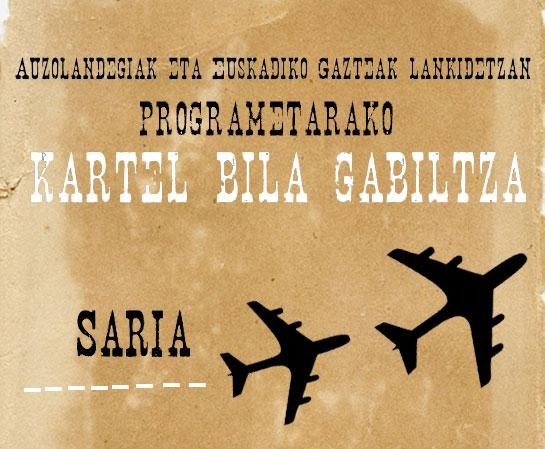 2012ko Auzolandegiak eta Euskadiko Gazteak Lankidetzan kartel lehiaketa