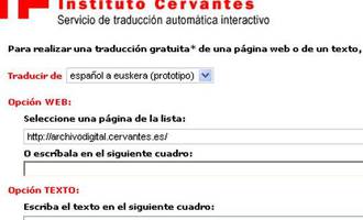 Albistea: Cervantes Institutuaren itzultzaile auto