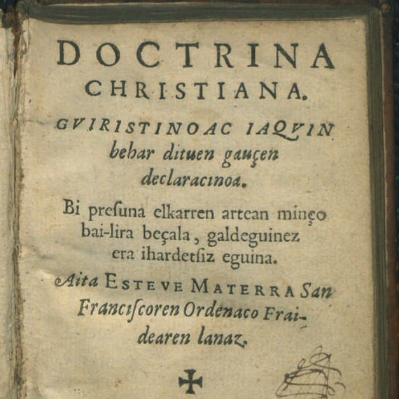 Lapurtera klasikoan idatzitako lehen lana aurkitu dute, 1617ko Doctrina Christiana