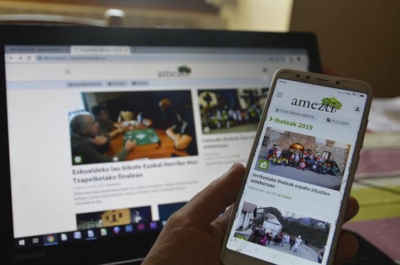 Itxura berria du amezti.eus tokiko hedabide nafarrak