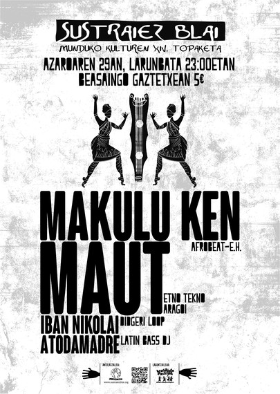 Sustraiez Blai Jaialdia azaroaren 29an Beasaingo gaztetxean