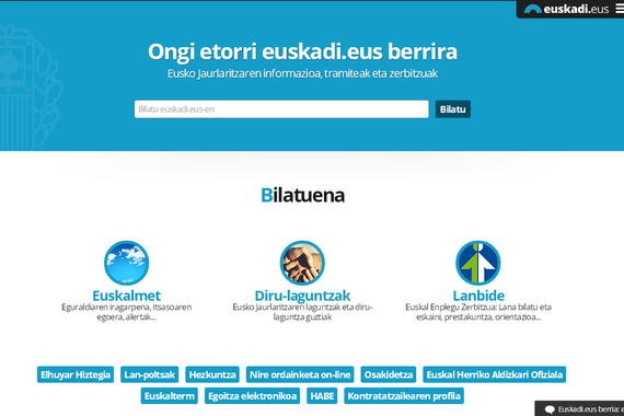 Eusko Jaurlaritzaren ataria, Euskadi.eus, eraberrituta