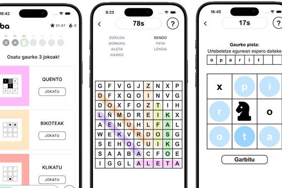 Xiba, joko eta app berria