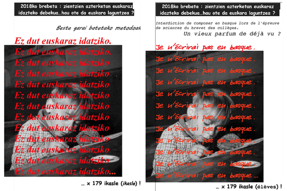 179 ikasleren zientzietako euskarazko brebet azterketak zuzendu gabe bahitu dituzte