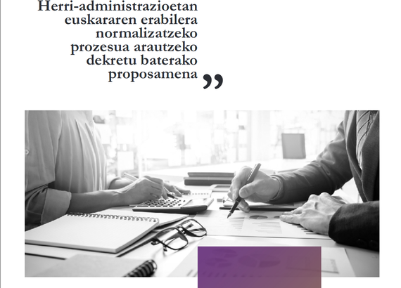 Herri-administrazioetan euskararen erabilera normalizatzeko dekretu proposamena