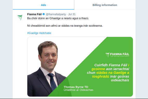 Twitterrek iragarki politikoak debekatu ditu