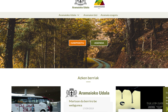 Zibereraso batek itxi egin zuen Aramaioko Udalaren webgunea egun batzuez