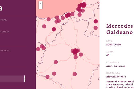 Hilketa matxisten mapa