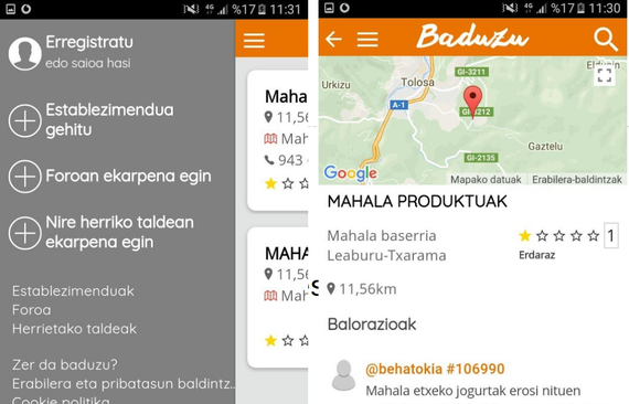 Baduzu aplikazioa: jakizu euskaraz non kontsumitu