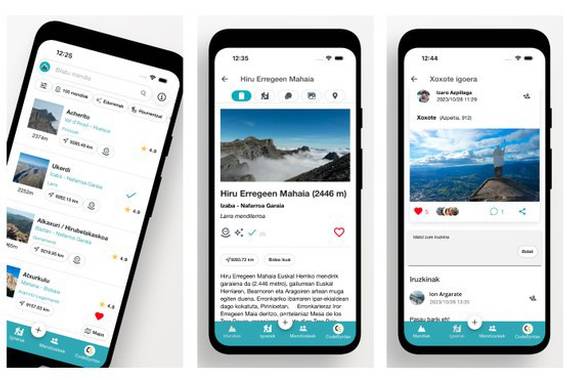 Mendiak.eus: app-ak inoizko daturik onenak izan zituen iaz