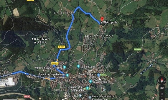 Google Maps autoan erabilita Euskal Herrian galtzeko aukera dokumentatuak