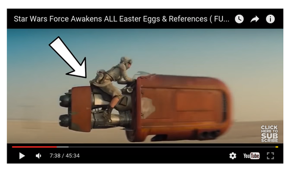 "Star Wars VII" filmeko erreferrentziak eta "pazko arrautzak" [BIDEOA]