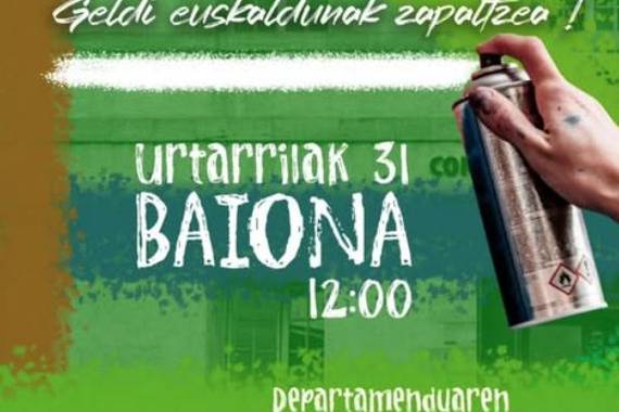 EHEren elkarretaratzea Baionan, 4 lagun epaituko dituztelako datorren astean