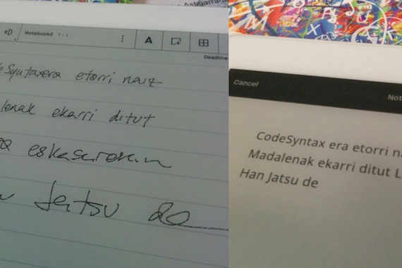 Remarkable, tinta elektronikozko tablet benetan originala