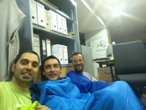 Nafarroako Euskarabidearen egoitzan, EHEko kideen itxialdia