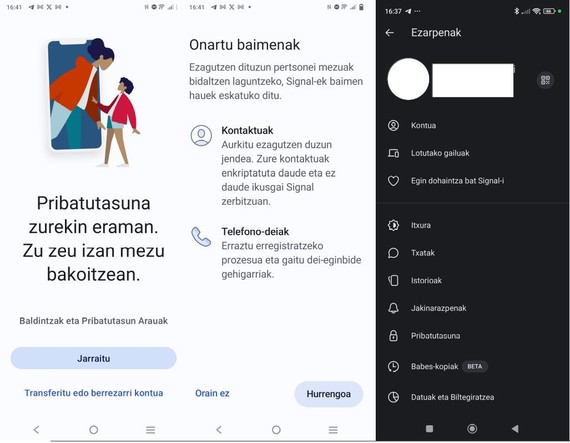 signal interfaze eus