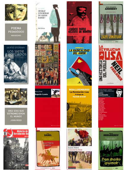 Errusiako iraultzak 100 ute bete ditu: 44 liburu Sobietar mendeaz