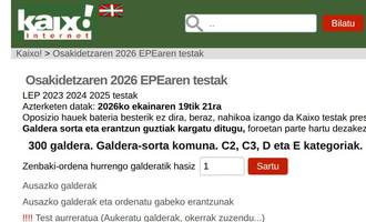 kaixo epe 2026