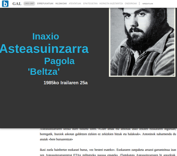 Berriak GALen 30 urteurrenaren harira egindako webgune berezia