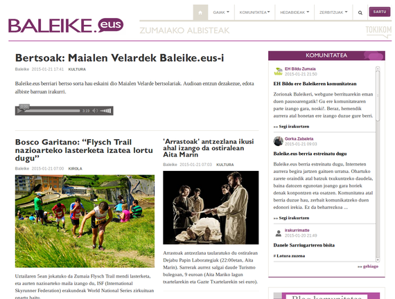 Baleike.eus berria estreinatu dugu